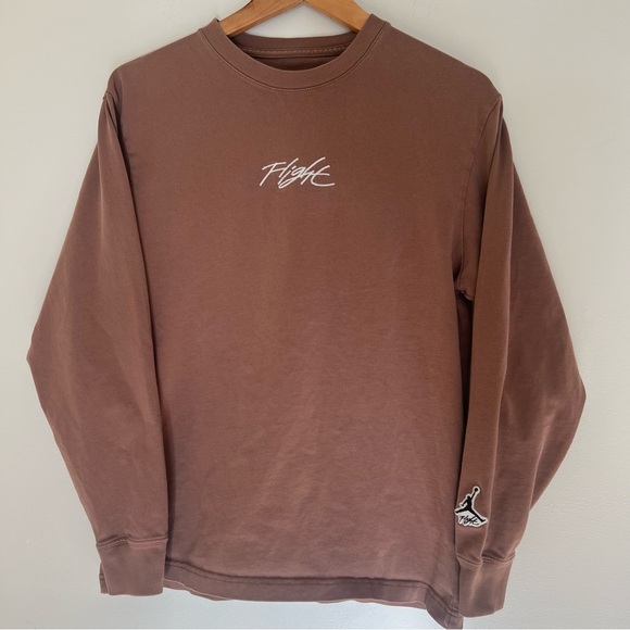 Jordan Embroidered “Flight” Long Sleeve Tee Size Small - Picture 1 of 7